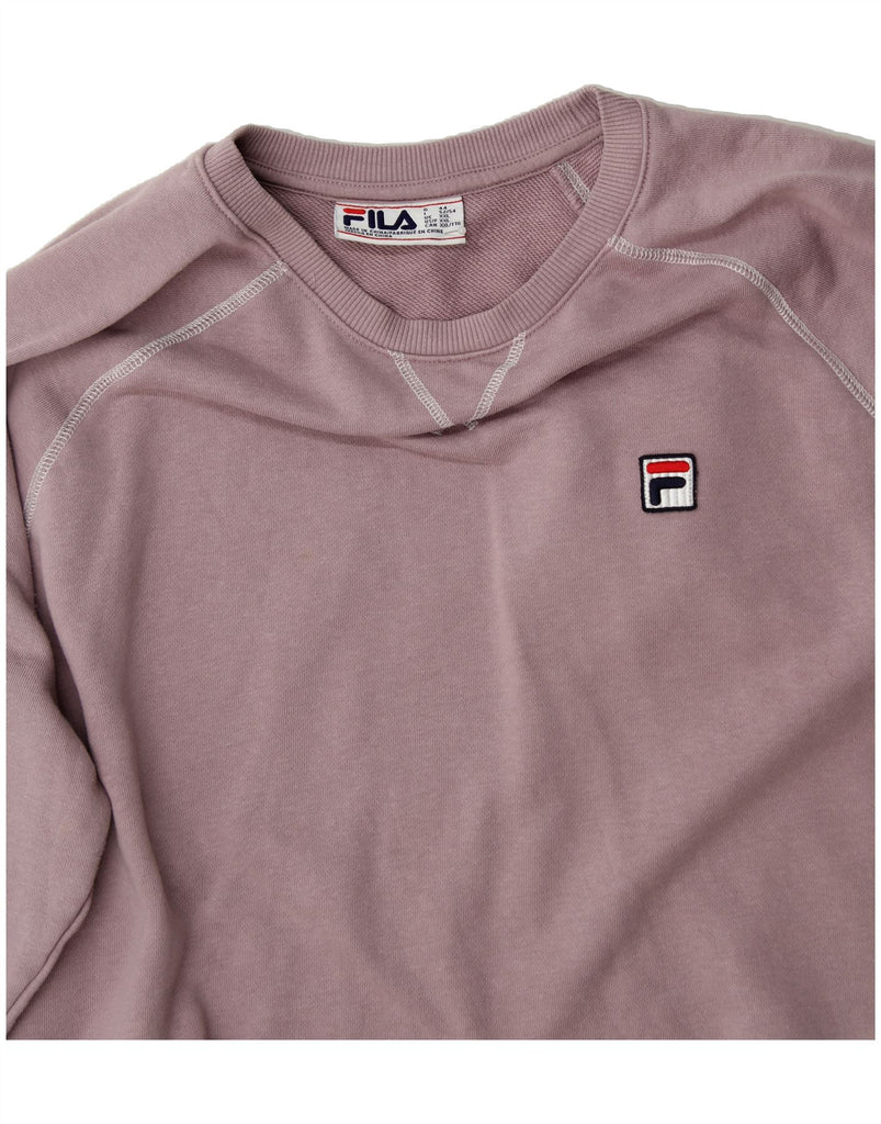 FILA Womens Oversized Sweatshirt Jumper 2XL Pink Cotton Vintage Fila and Second-Hand Fila from Messina Hembry 