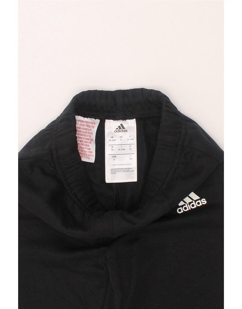 ADIDAS Baby Boys Tracksuit Trousers 18-24 Months  Black Cotton Vintage Adidas and Second-Hand Adidas from Messina Hembry 