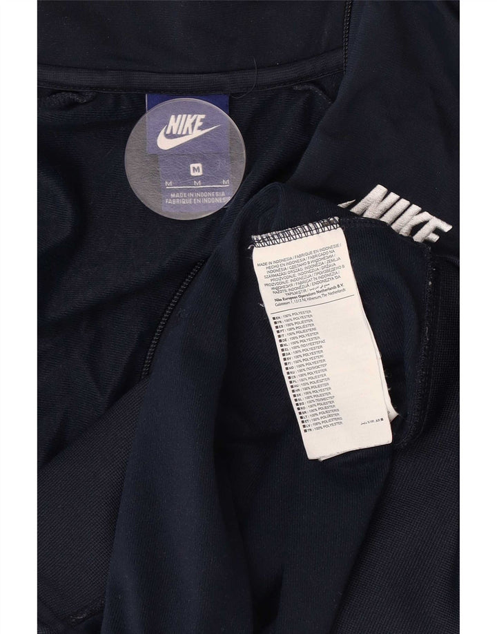 Nike Mens Tracksuit Top Jacket Medium Navy Blue Colourblock Polyester