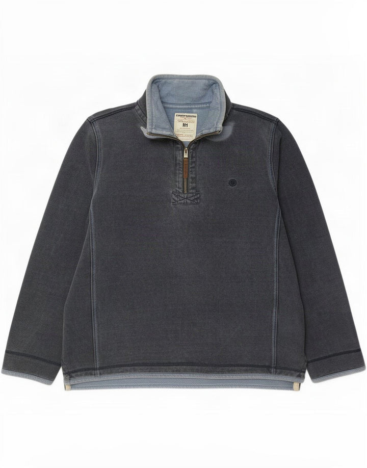 Fat Face Mens Sweatshirt Jumper Large Navy Blue Cotton