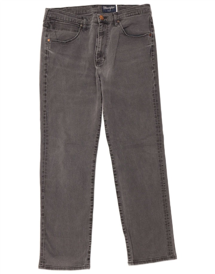 Wrangler Mens Arizona Straight Jeans W34 L30 Grey