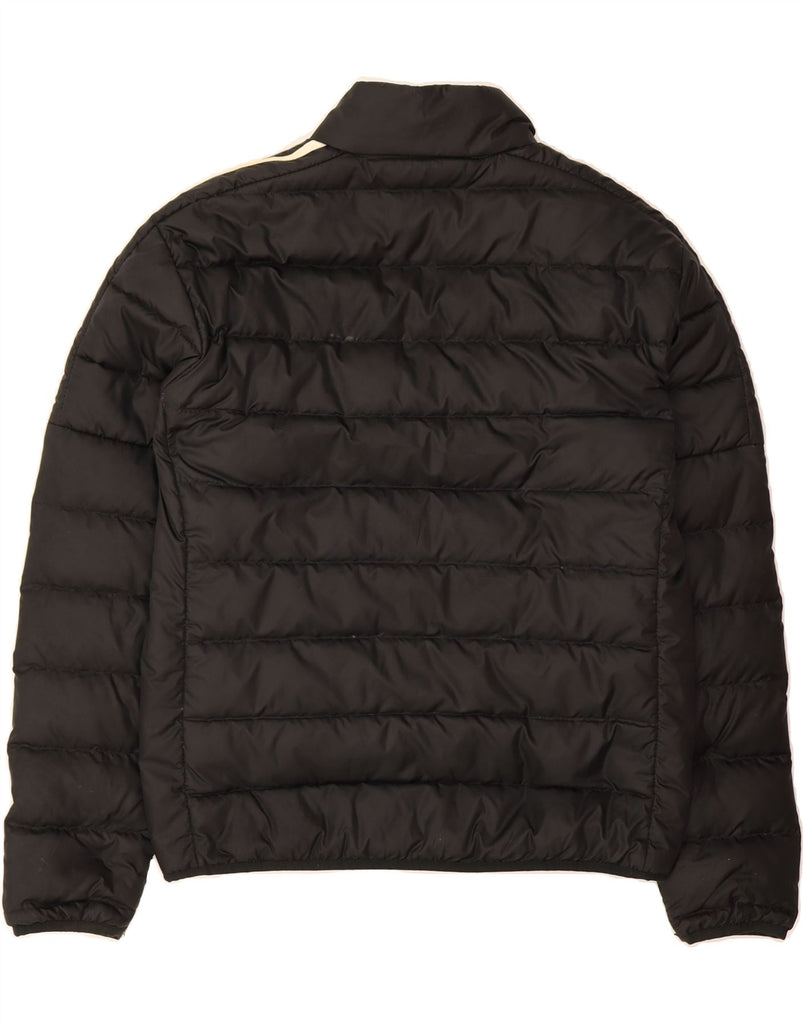ADIDAS Mens Padded Jacket UK 38 Medium Black Polyester Vintage Adidas and Second-Hand Adidas from Messina Hembry 