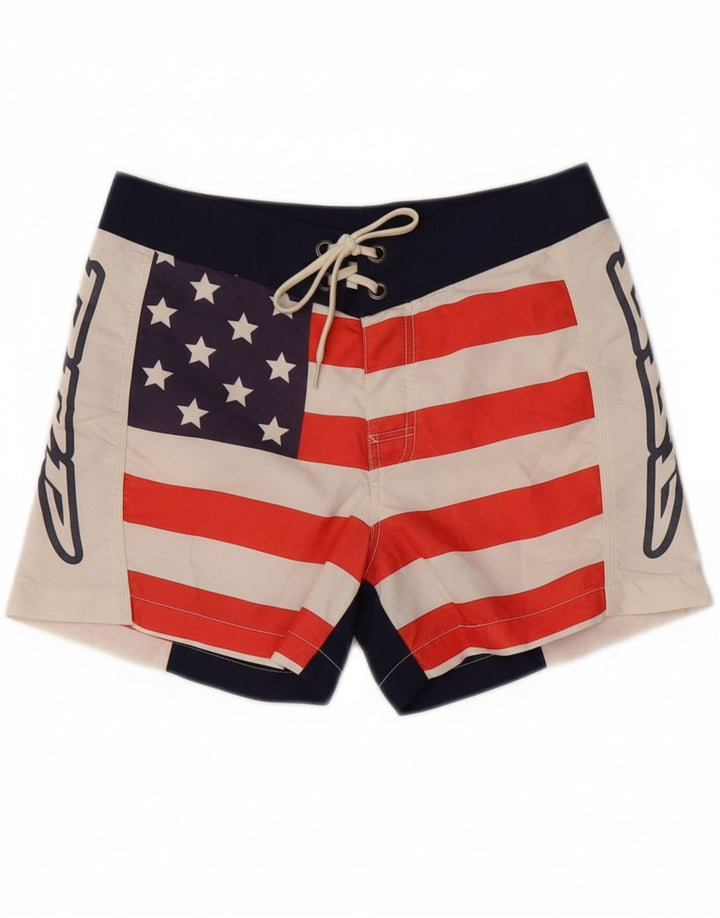 ROBERTO RICCI DESIGNS Mens USA Swimming Shorts Medium  Multicoloured Vintage Roberto Ricci Designs and Second-Hand Roberto Ricci Designs from Messina Hembry 