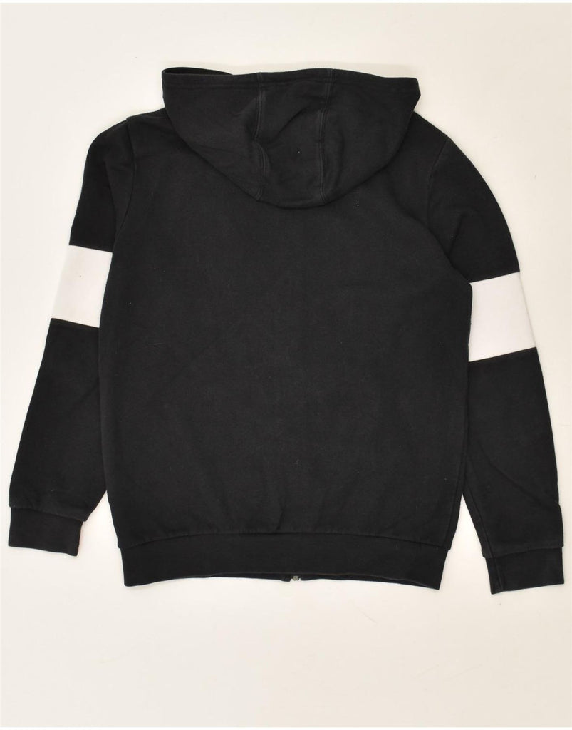 ADIDAS Boys Graphic Zip Hoodie Sweater 11-12 Years Black Colourblock | Vintage Adidas | Thrift | Second-Hand Adidas | Used Clothing | Messina Hembry 