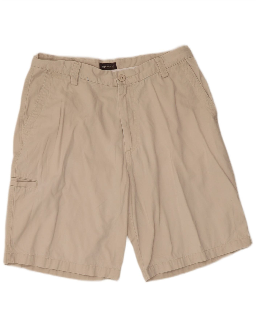 Dockers Mens Cargo Shorts W34 Large Beige Cotton