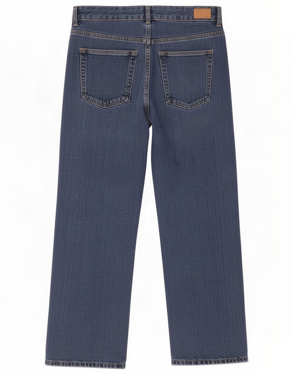 French Connection Womens Straight Jeans UK 12 Medium W32 L29 Blue Cotton
