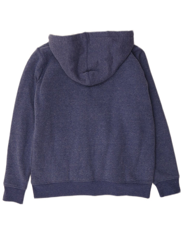 Saltrock Womens Loose Fit Sherpa Zip Hoodie Sweater UK 8 Small Navy Blue