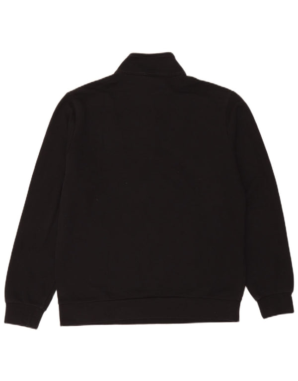 Champion Boys Zip Neck Sweatshirt Jumper 15-16 Years 2XL Black Cotton