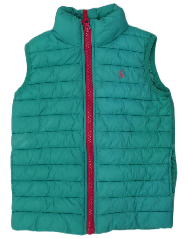 Joules Girls Padded Gilet 4-5 Years Turquoise Polyamide