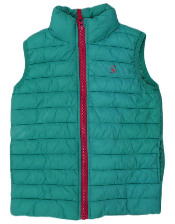 Joules Girls Padded Gilet 4-5 Years Turquoise Polyamide