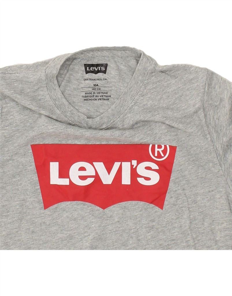 LEVI'S Boys Graphic Top Long Sleeve 9-10 Years  Grey | Vintage Levi's | Thrift | Second-Hand Levi's | Used Clothing | Messina Hembry 