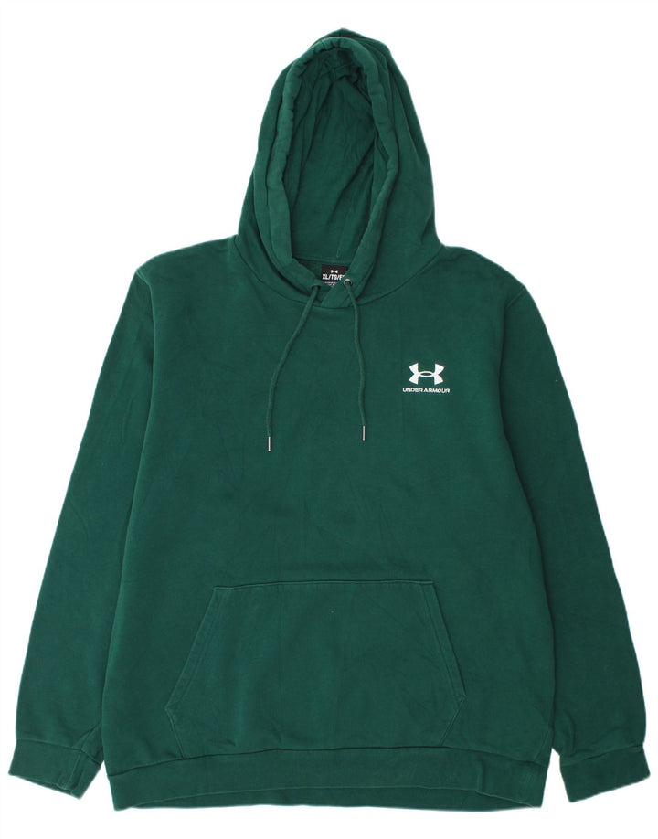 Under Armour Mens Hoodie Jumper XL Green Cotton