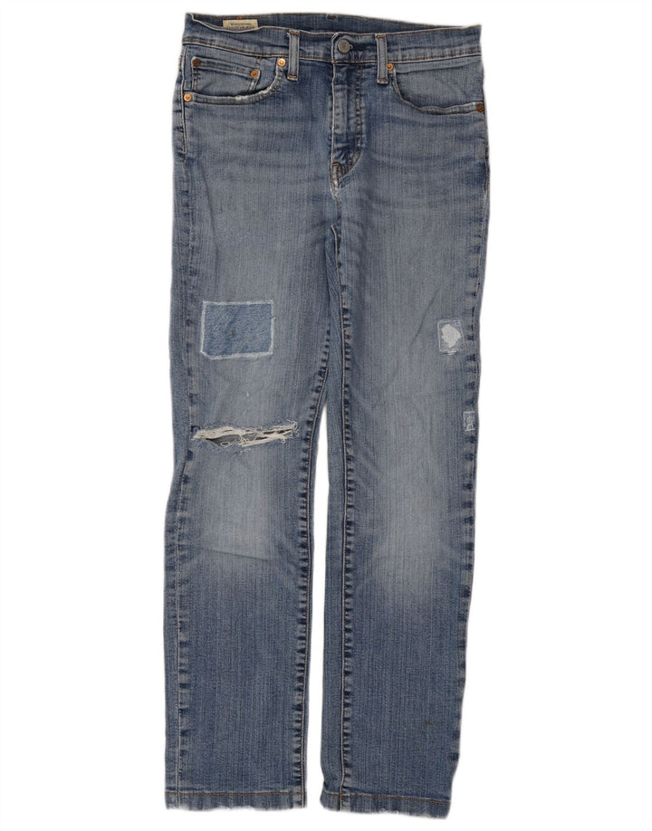 Levi's Mens Distressed Slim Jeans W31 L29 Blue Cotton