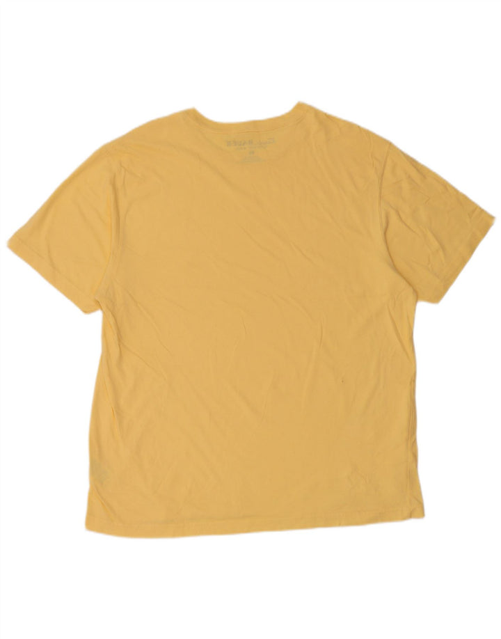 Eddie Bauer Mens T-Shirt Top Medium Yellow Cotton
