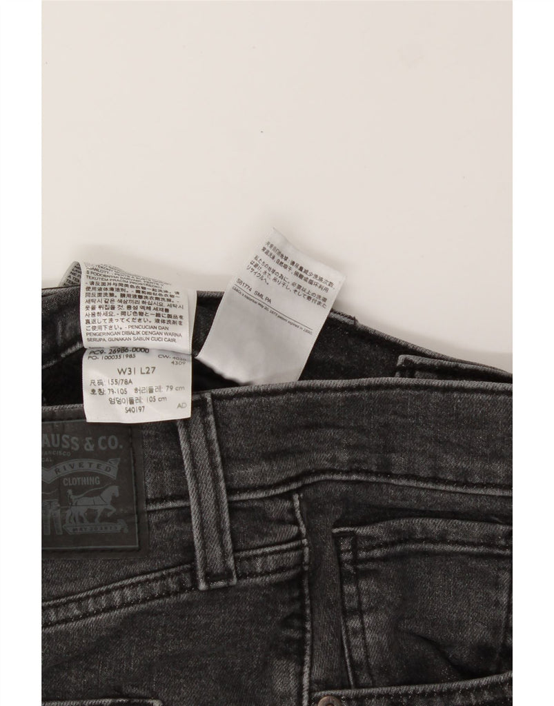 LEVI'S Womens High Rise Tapered Jeans W31 L27 Grey Cotton Vintage Levi's and Second-Hand Levi's from Messina Hembry 