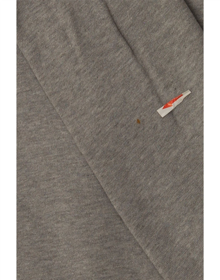 Adidas Mens Sweatshirt Jumper Large Grey Flecked Cotton