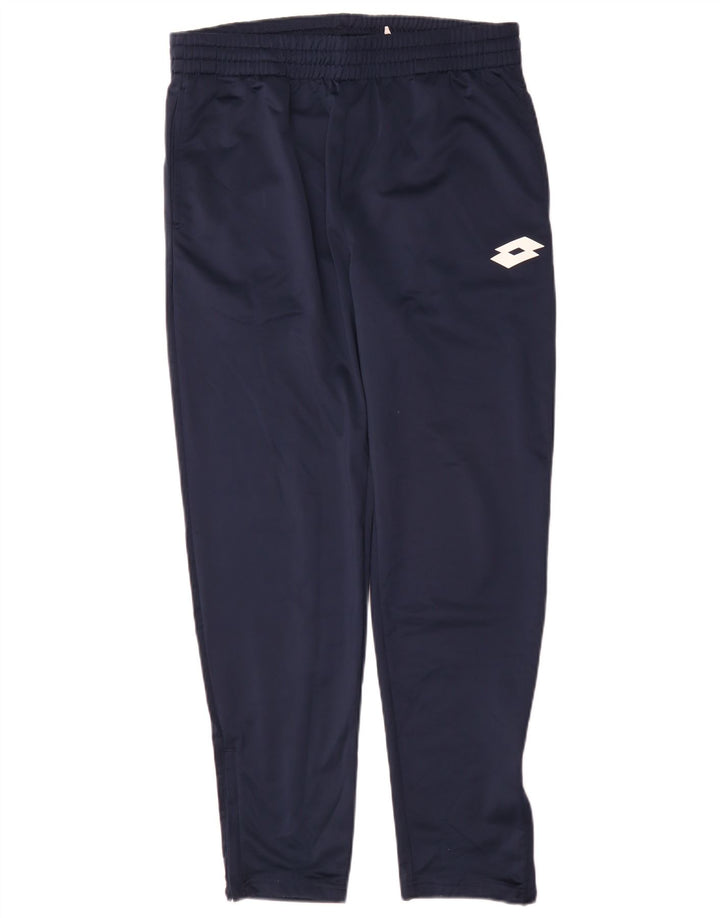 Lotto Mens Tracksuit Trousers Medium Navy Blue Polyester