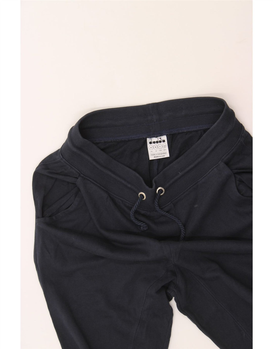 DIADORA Mens Tracksuit Trousers Joggers Medium  Navy Blue Vintage Diadora and Second-Hand Diadora from Messina Hembry 