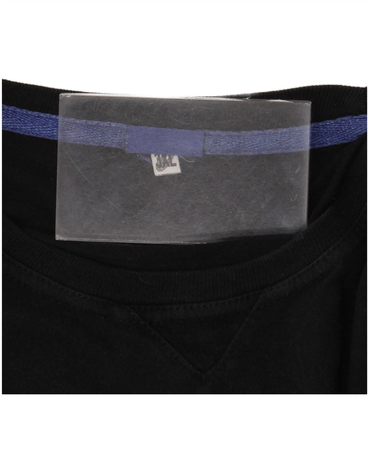 Asics Mens T-Shirt Top 3XL Black Cotton