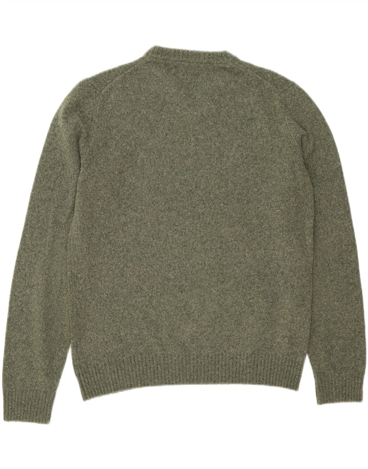 MARLBORO CLASSICS Mens V-Neck Jumper Sweater Medium Green