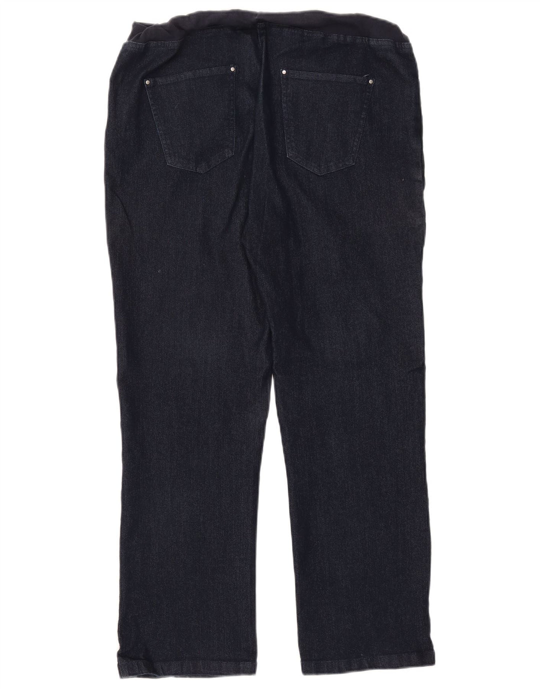 COTTON TRADERS Womens Straight Jeans UK 14 Medium W30 L27 Navy Blue Cotton