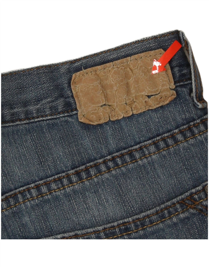Calvin Klein Womens Straight Jeans W30 L30 Blue Cotton