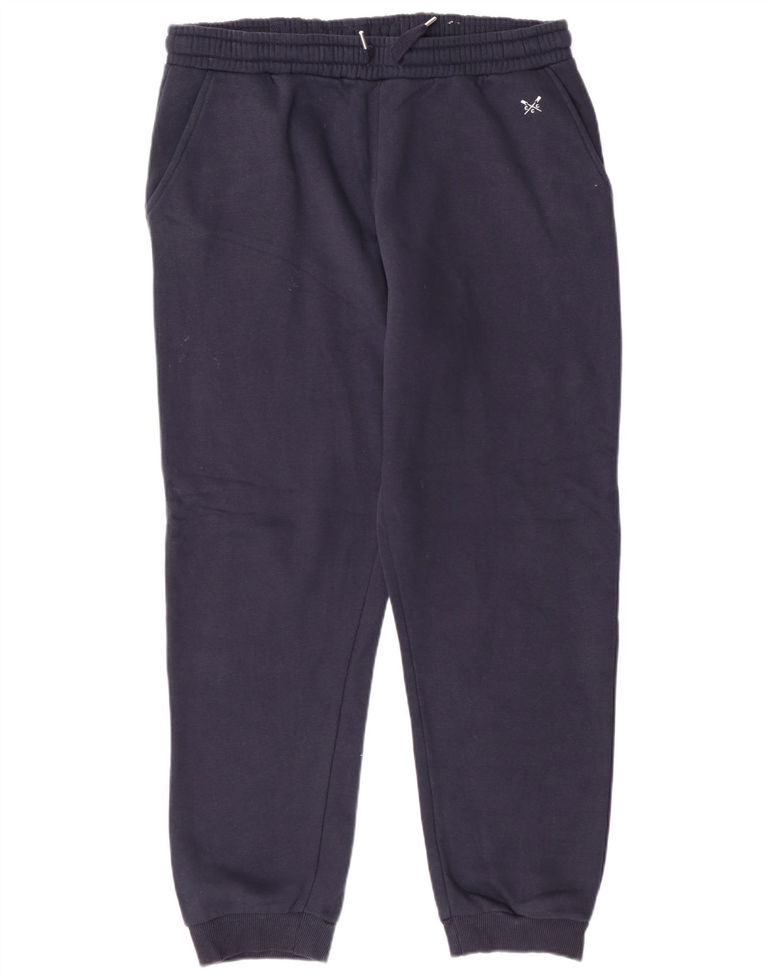 CREW CLOTHING Womens Tracksuit Trousers Joggers UK 14 Large  Navy Blue