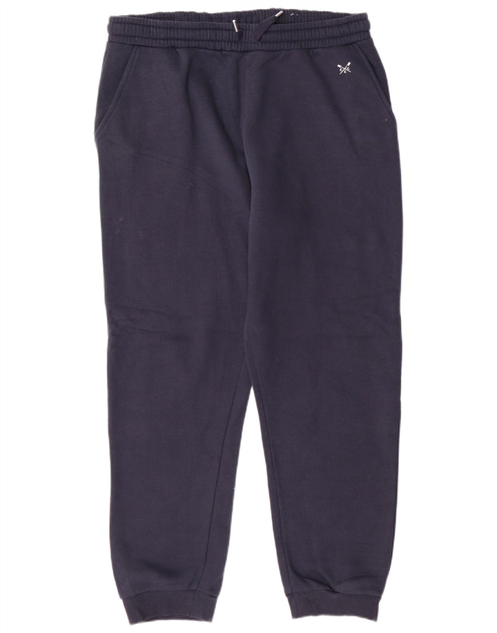 CREW CLOTHING Womens Tracksuit Trousers Joggers UK 14 Large  Navy Blue