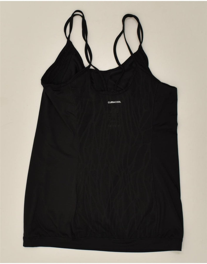 ADIDAS Womens Climacool Cami Top UK 8 Small Black Polyester | Vintage Adidas | Thrift | Second-Hand Adidas | Used Clothing | Messina Hembry 