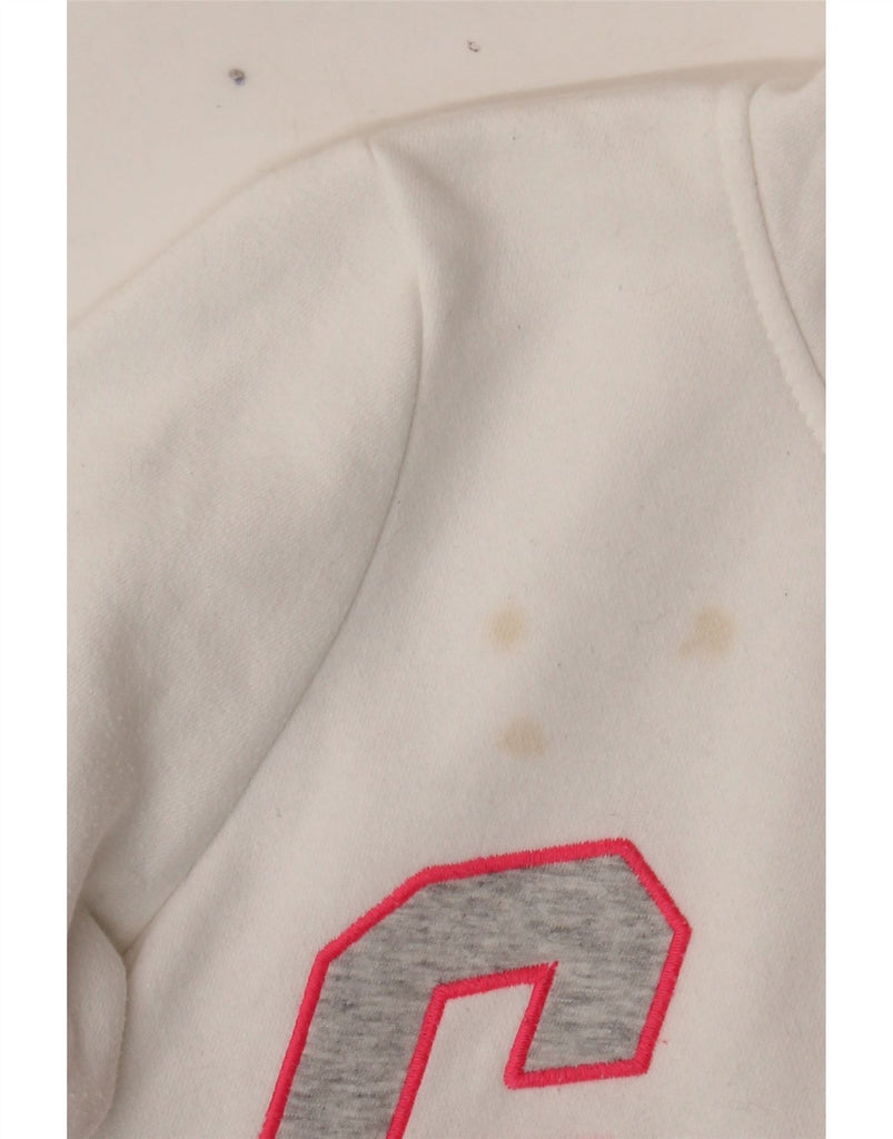 GAP Girls Graphic Hoodie Jumper 14-15 Years 2XL  White Cotton Vintage Gap and Second-Hand Gap from Messina Hembry 