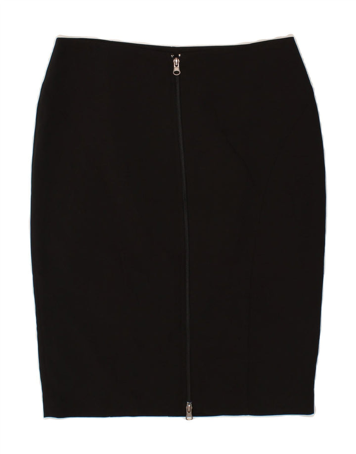 VINTAGE Womens Pencil Skirt UK 10 Small W30  Black Vintage Vintage and Second-Hand Vintage from Messina Hembry 