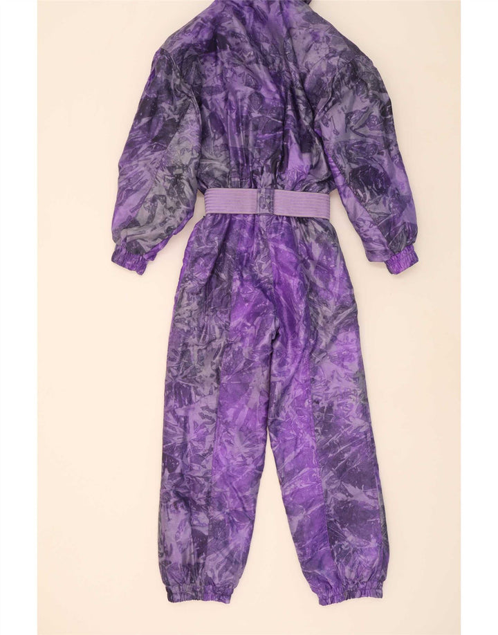 Alasca Womens Abstract Pattern Oversized Ski Jumpsuit IT 38 XS Purple