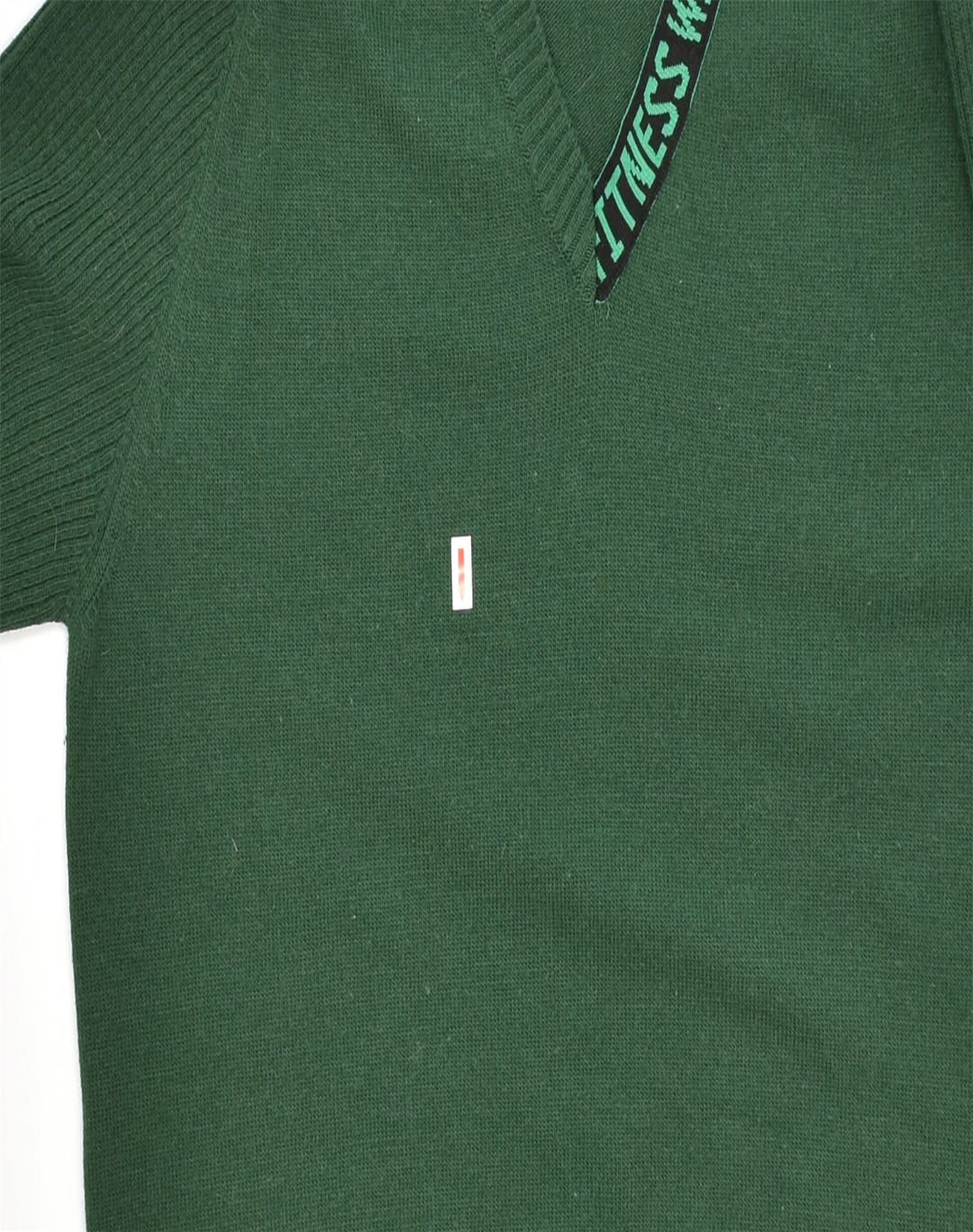 VINTAGE Mens V-Neck Jumper Sweater 2XL Green Virgin Wool