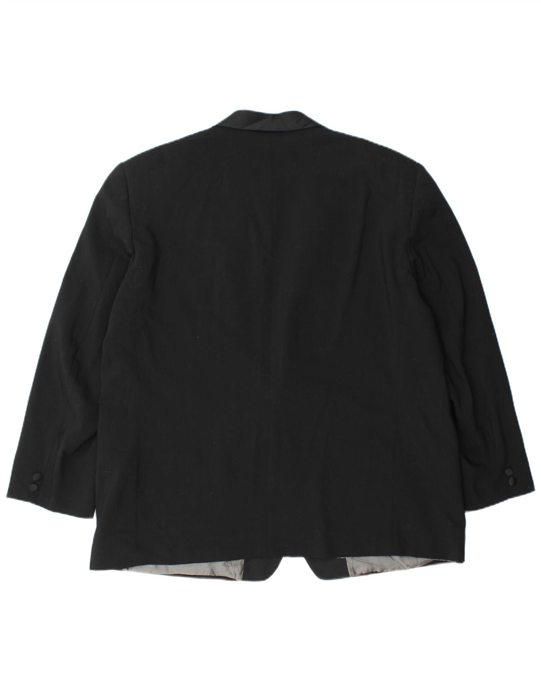 Lebole Mens 1 Button Blazer Jacket UK 42 XL Black