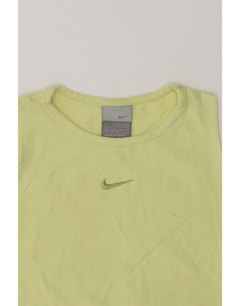 NIKE Girls Graphic Vest Top 7-8 Years Small Green | Vintage Nike | Thrift | Second-Hand Nike | Used Clothing | Messina Hembry 