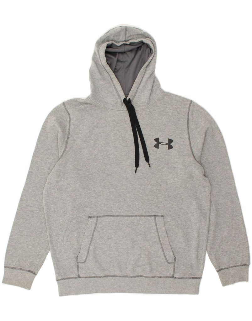 UNDER ARMOUR Mens Hoodie Jumper Medium Grey | Vintage Under Armour | Thrift | Second-Hand Under Armour | Used Clothing | Messina Hembry 