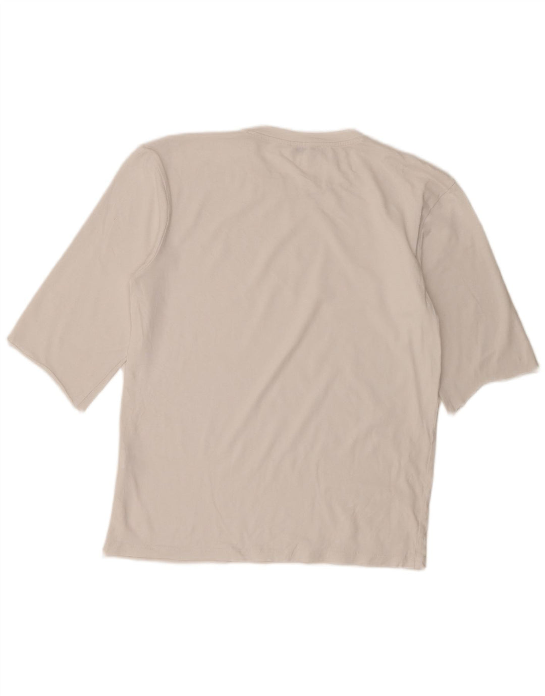 Zara Womens T-Shirt Top UK 12 Medium White Cotton