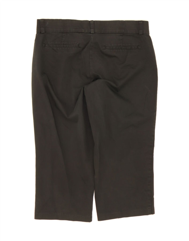 DOCKERS Womens Straight Capri Trousers US 12 Large W34 L20 Black Polyester Vintage Dockers and Second-Hand Dockers from Messina Hembry 