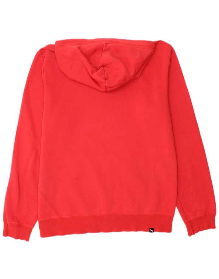 Puma Mens Hoodie Jumper Medium Red Cotton