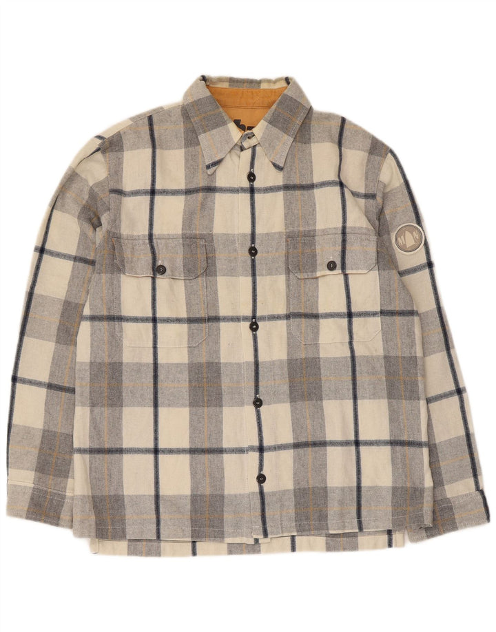 Murphy & Nye Mens Flannel Shirt Small Multicoloured Check Acrylic