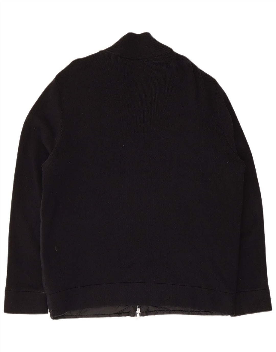 Massimo Dutti Mens Bomber Jacket UK 42 XL Black Cotton