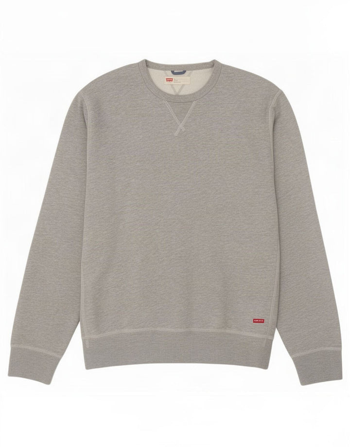 Levi's Mens Standard Fit Sweatshirt Jumper XL Grey