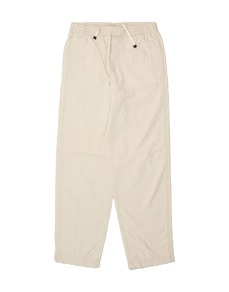 KAPPA Womens Tapered Casual Trousers W30 L33 Off White Cotton Vintage Kappa and Second-Hand Kappa from Messina Hembry 