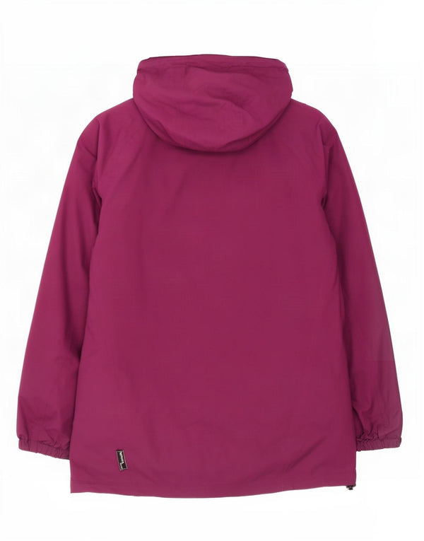Sprayway Womens Hooded Windbreaker Jacket UK 14 Large Maroon Polyester