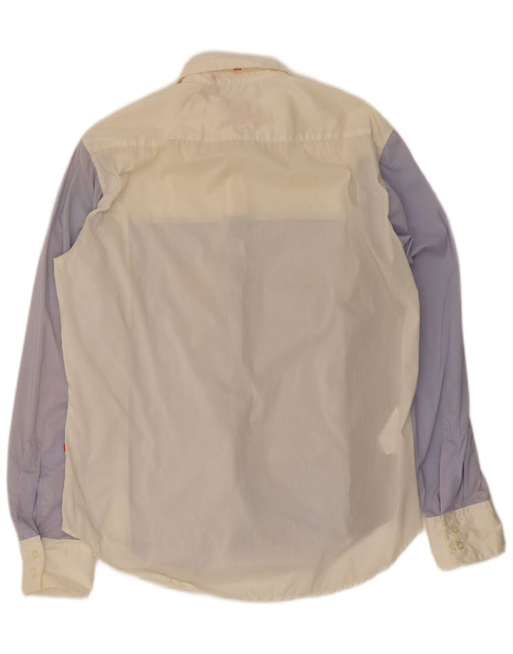 Hugo Boss Mens Shirt Medium Multicoloured Colourblock Cotton