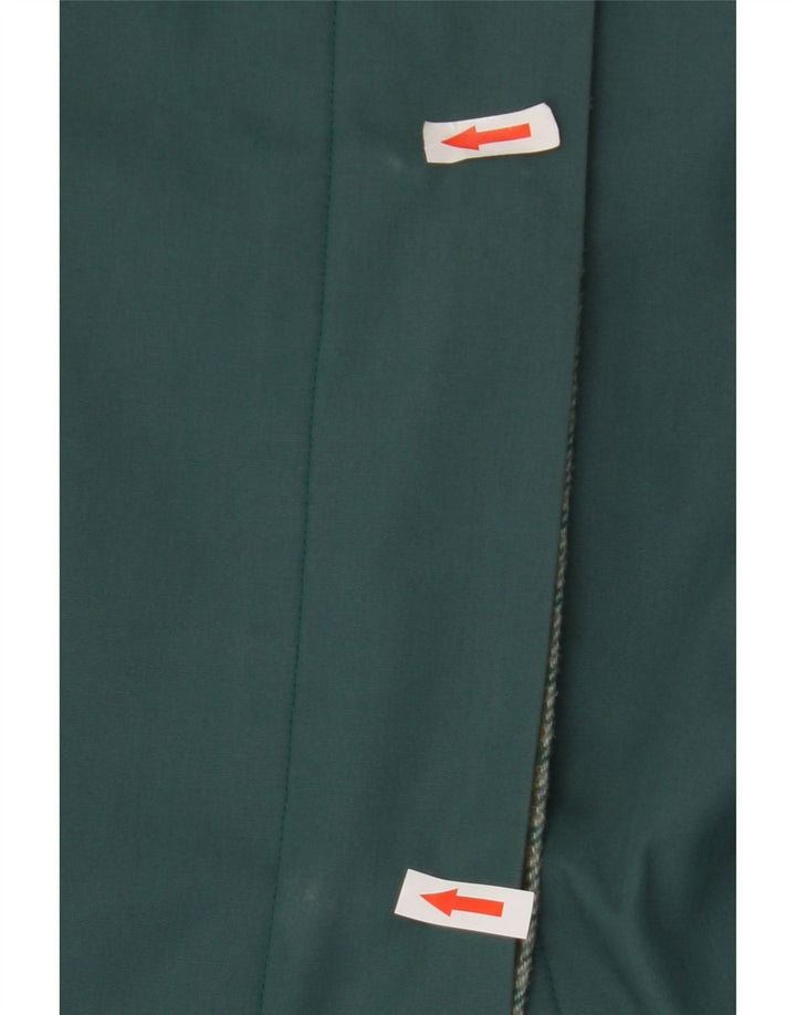 Vintage Womens Overcoat IT 55 2XL Green Polyester