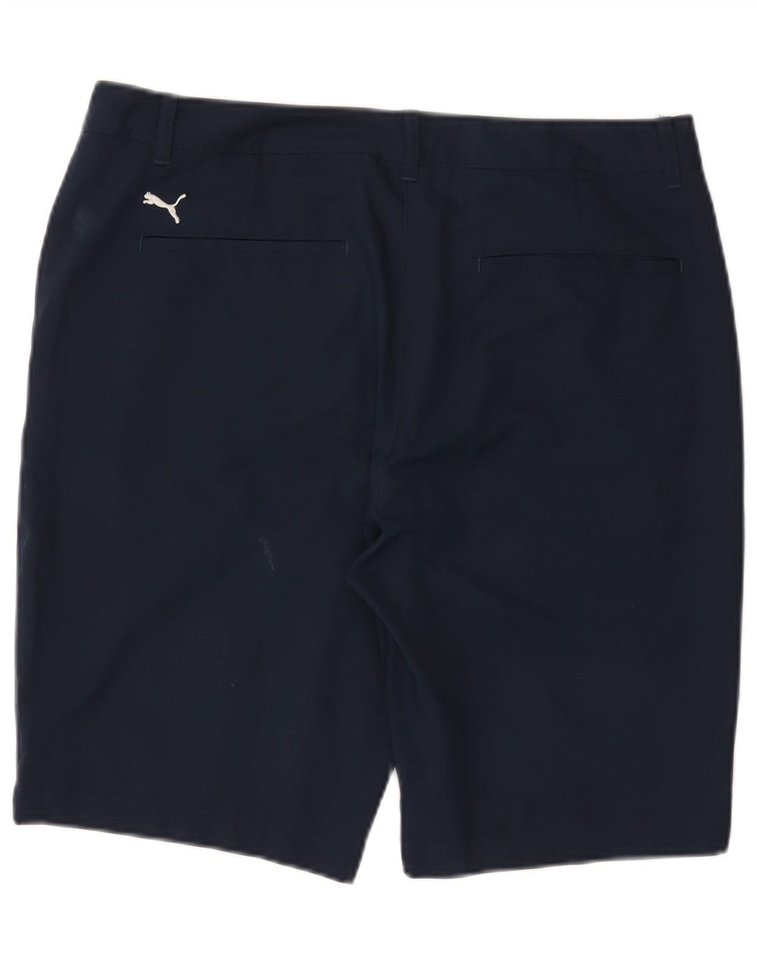Puma Mens Chino Shorts W34 Large Navy Blue Polyester