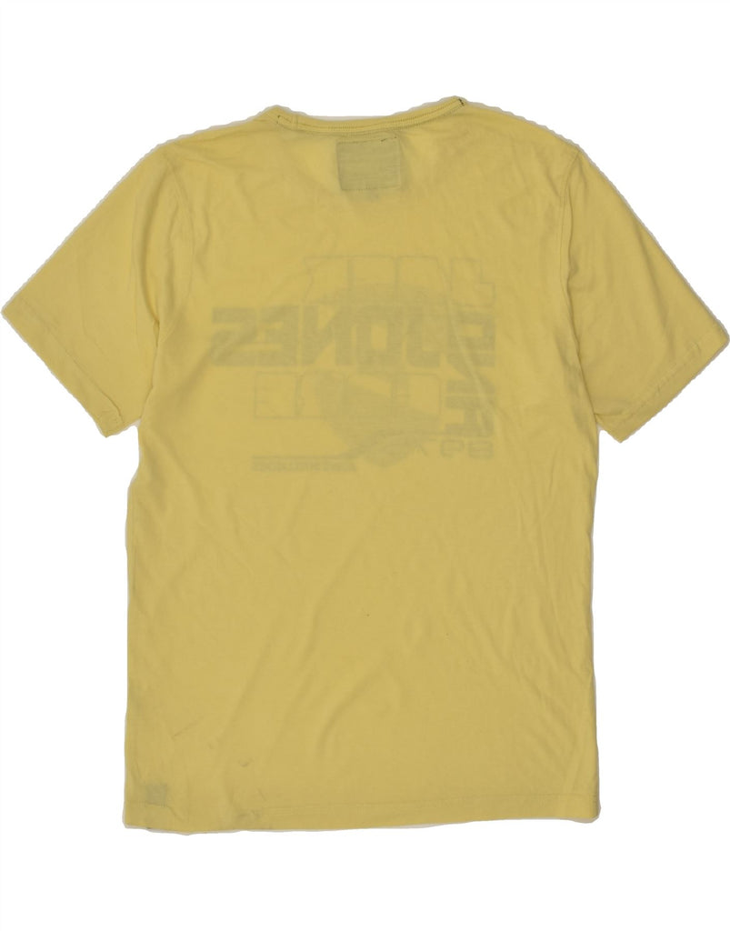 JACK & JONES Mens Graphic T-Shirt Top Medium Yellow Cotton | Vintage Jack & Jones | Thrift | Second-Hand Jack & Jones | Used Clothing | Messina Hembry 