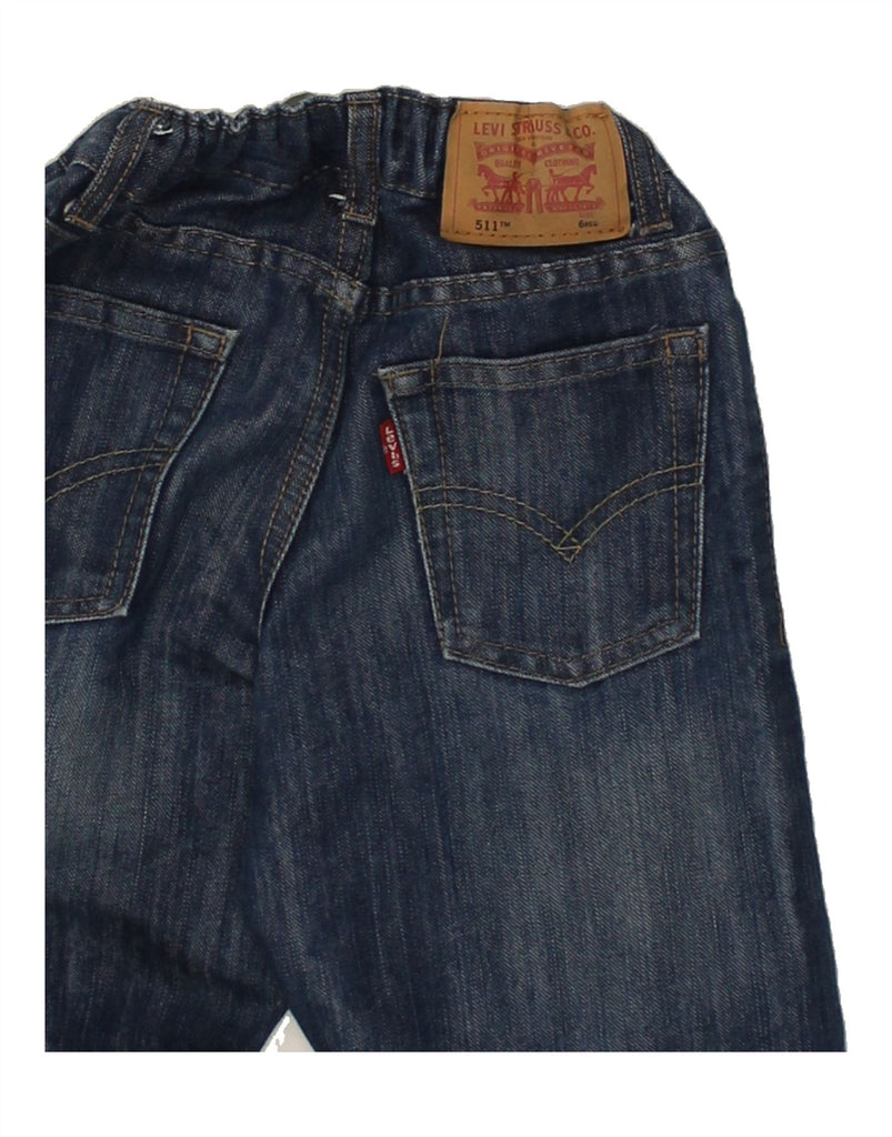 LEVI'S Boys 511 Straight Jeans 5-6 Years W20 L20 Navy Blue Cotton | Vintage Levi's | Thrift | Second-Hand Levi's | Used Clothing | Messina Hembry 