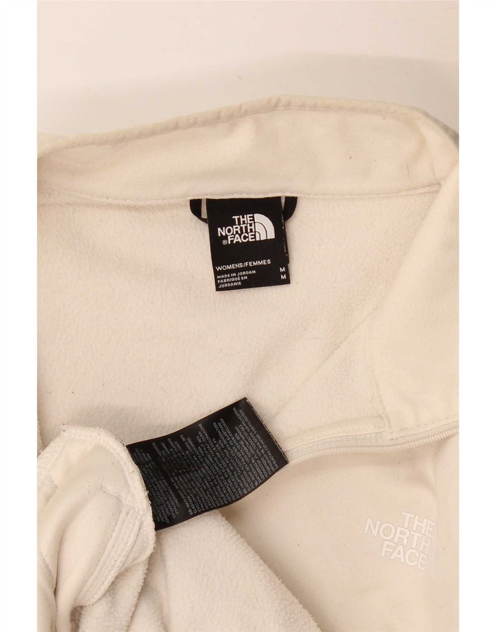 The North Face Womens Tracksuit Top Jacket UK 14 Medium Beige Polyester
